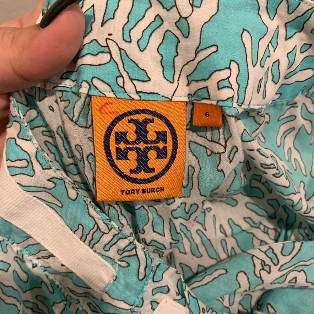 Tory Burch tree branch print blouse